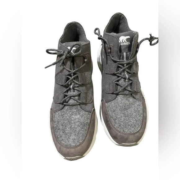👟 Sorel Kinetic‎ RNEGD Caribou Sneakers Gray White Women’s 12 NWOT 👟 - Picture 2 of 5